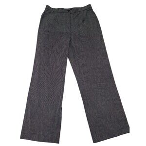 Y2K Tribal Dress Pants Women's 6 Gray Mini Houndstooth Career Office Business